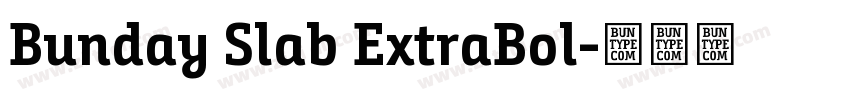 Bunday Slab ExtraBol字体转换